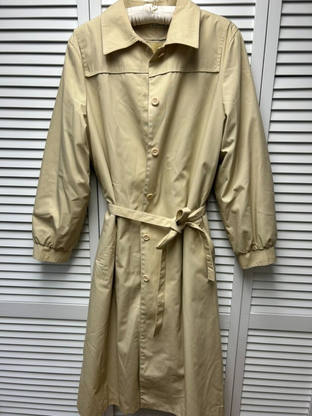 Vintage Sears The Fashion Place Belted Trench Coat Zip Liner